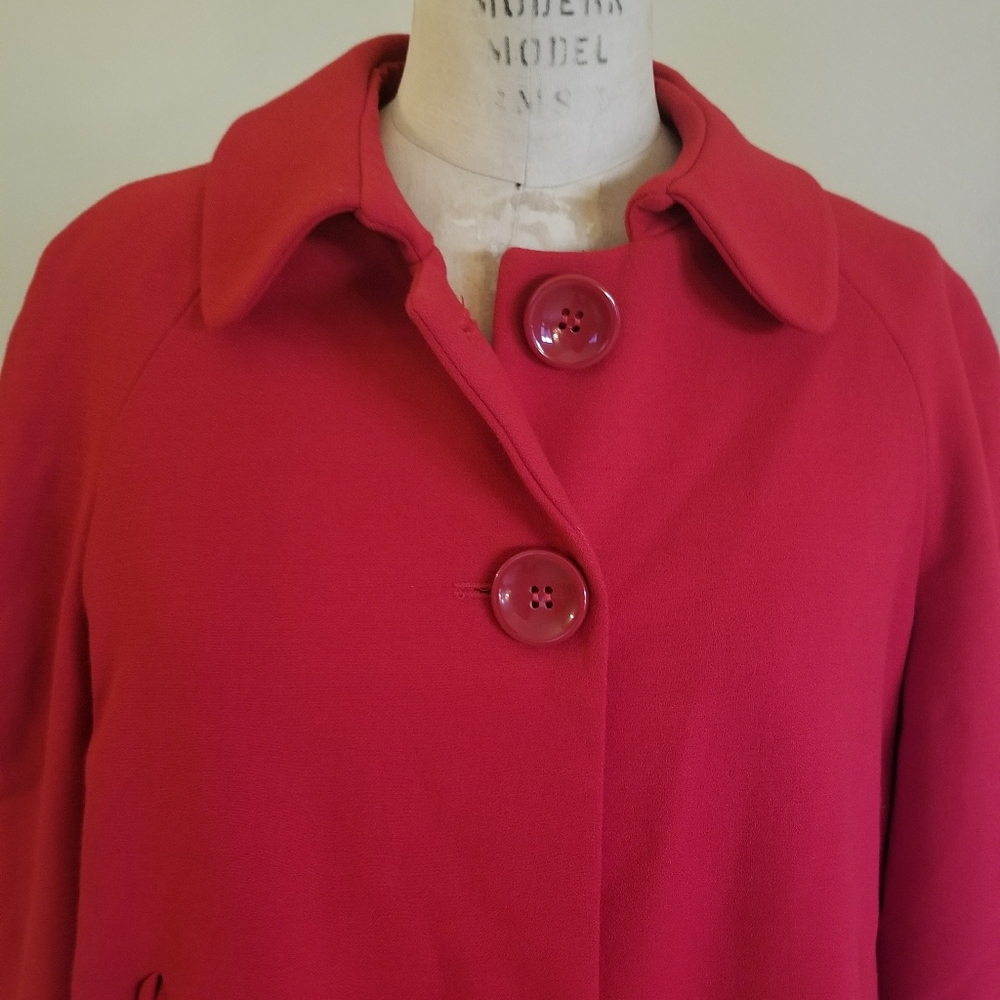 🎉☄💖Host pick💖☄🎉NWT NEW ZARA Red jacket with statement 2 Big buttons - Picture 10 of 13